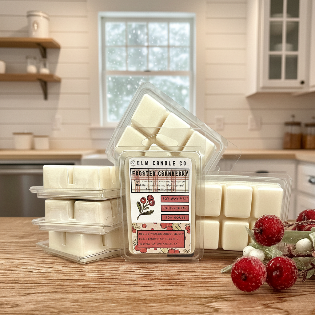 Frosted Cranberry Soy Wax Candle