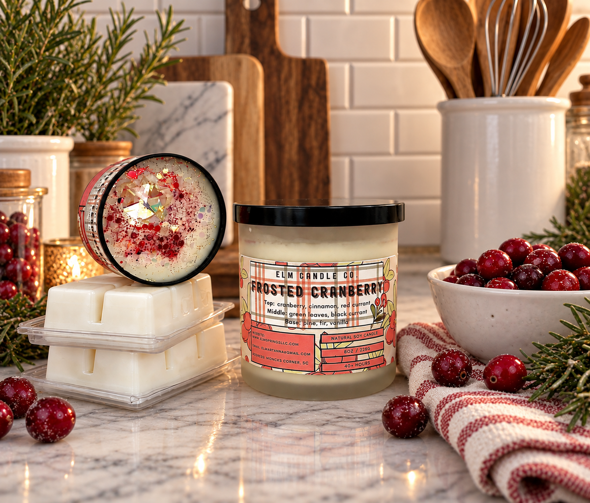 Frosted Cranberry Soy Candle