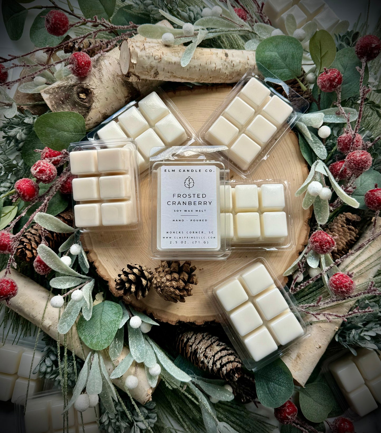 Frosted Cranberry Soy Wax Candle