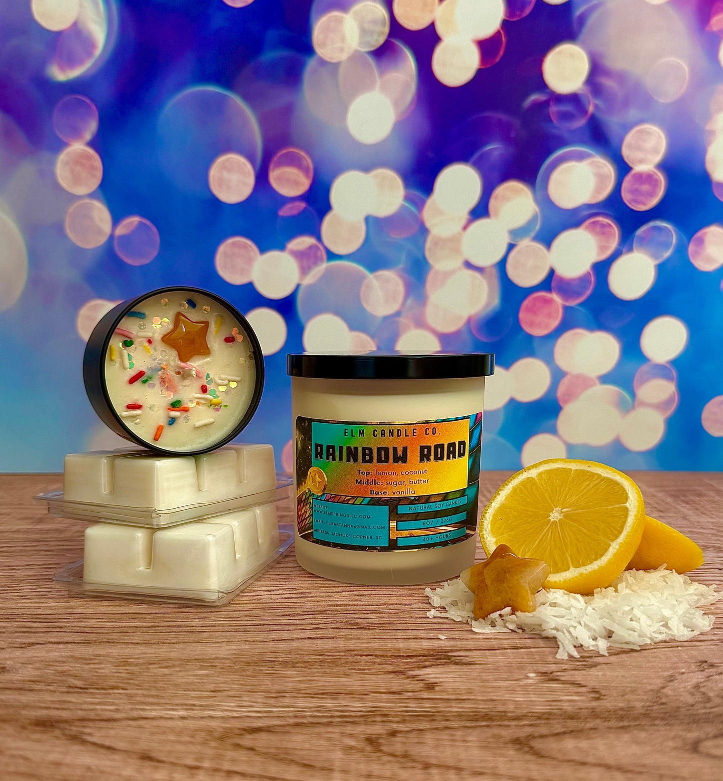 Rainbow Road Soy Wax Candle