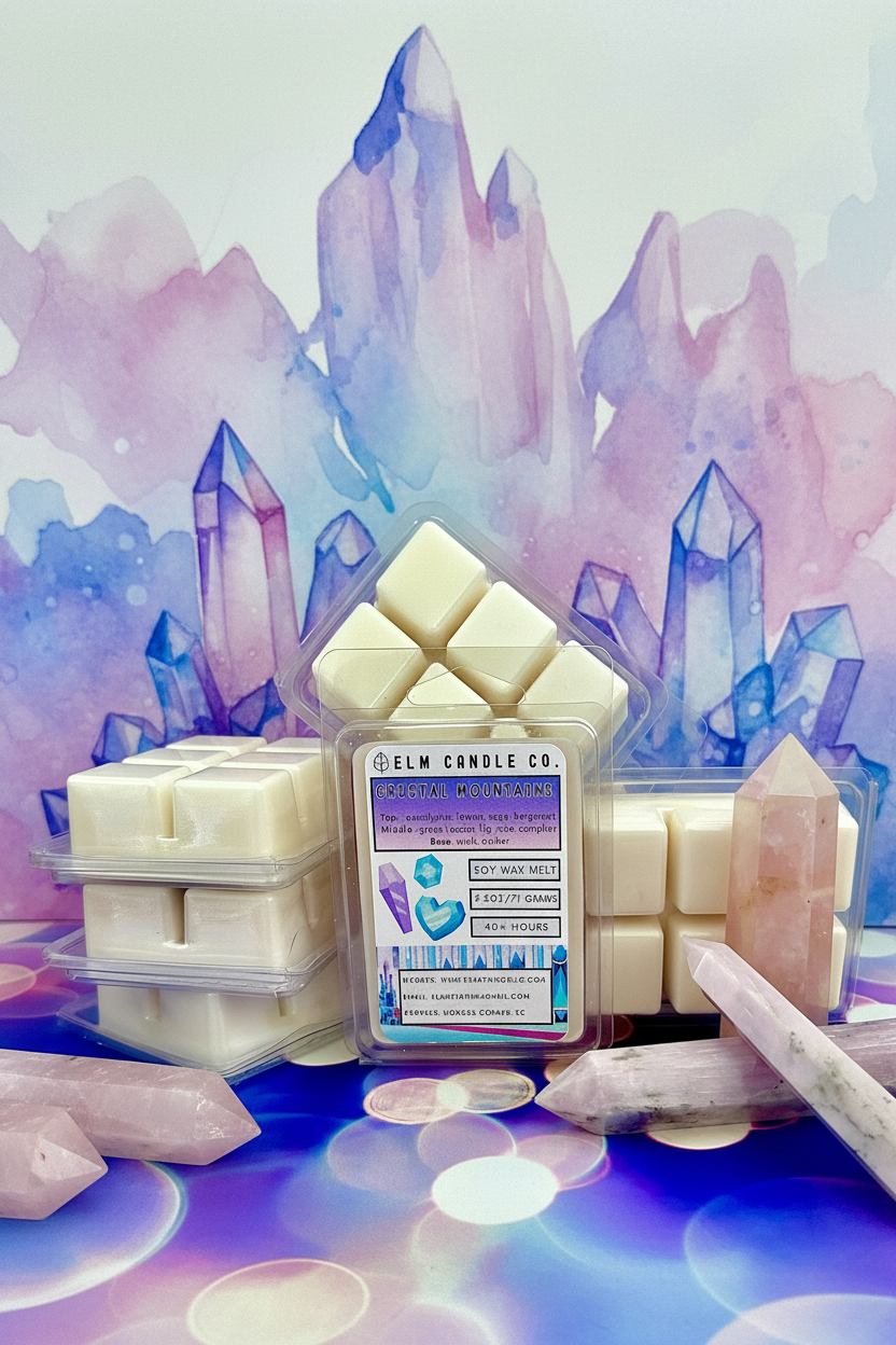 Crystal Mountains Soy Wax Candle