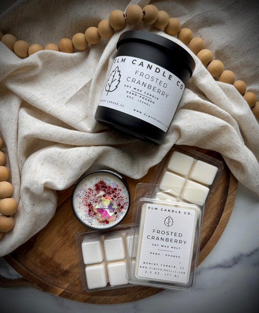 Frosted Cranberry Soy Wax Candle