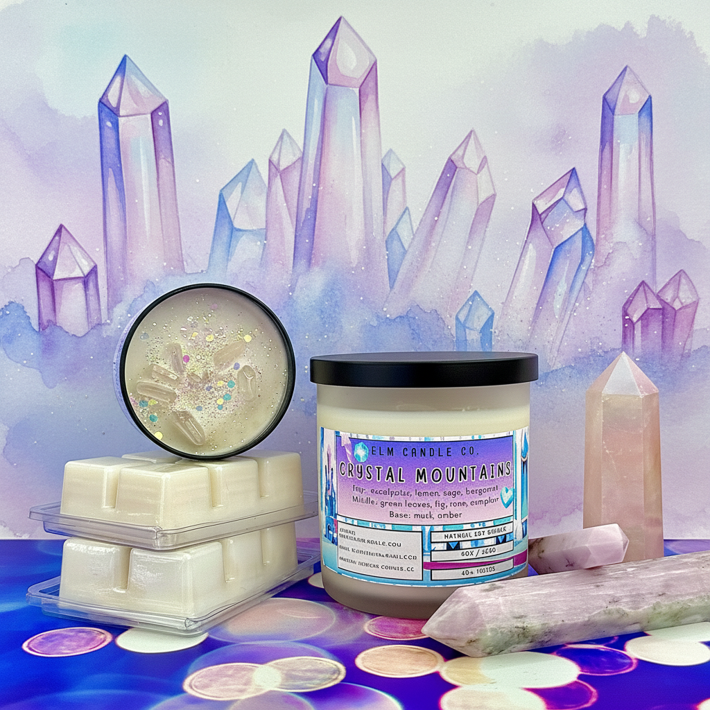 Crystal Mountains Soy Wax Candle