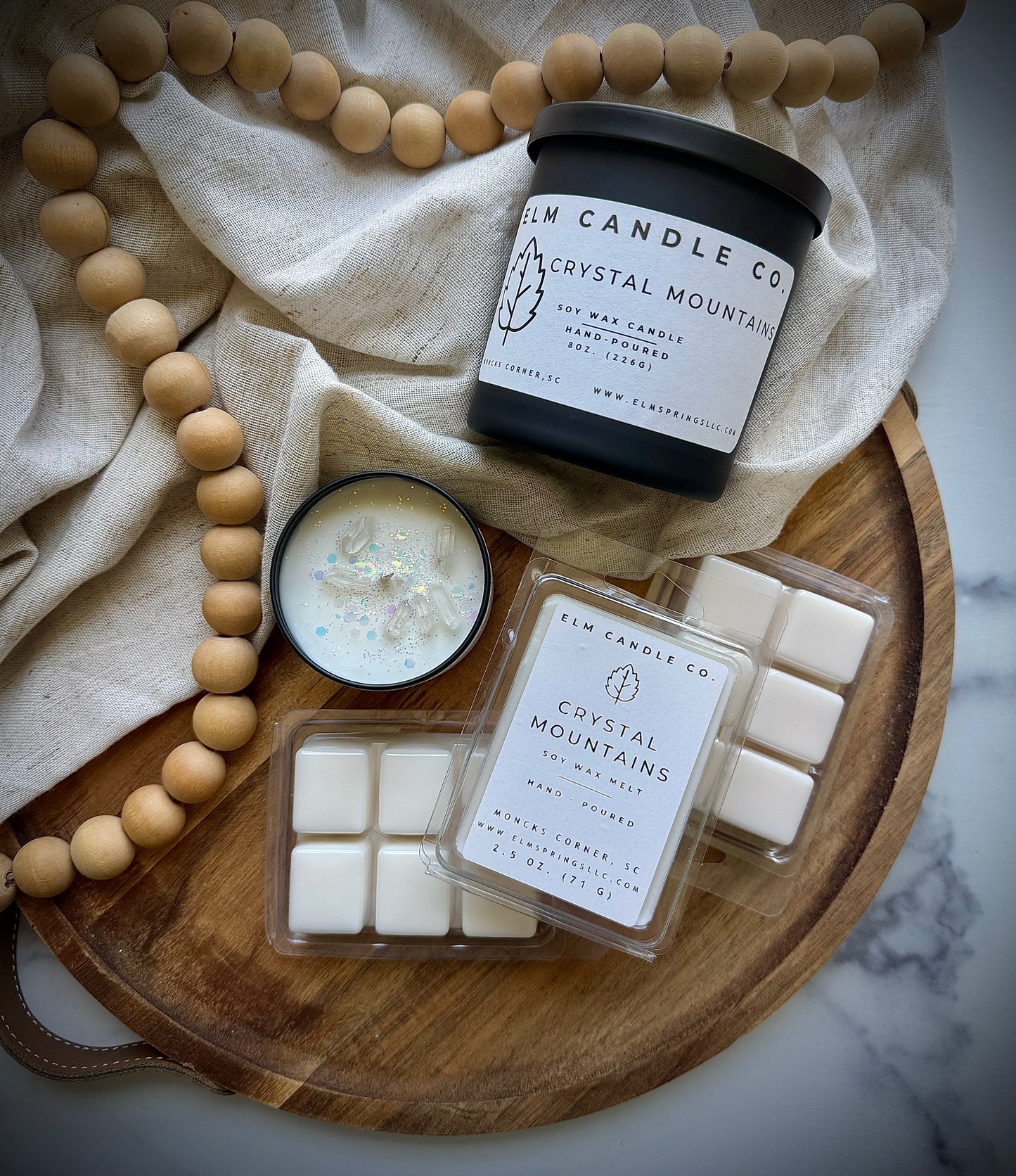 Crystal Mountains Soy Wax Candle