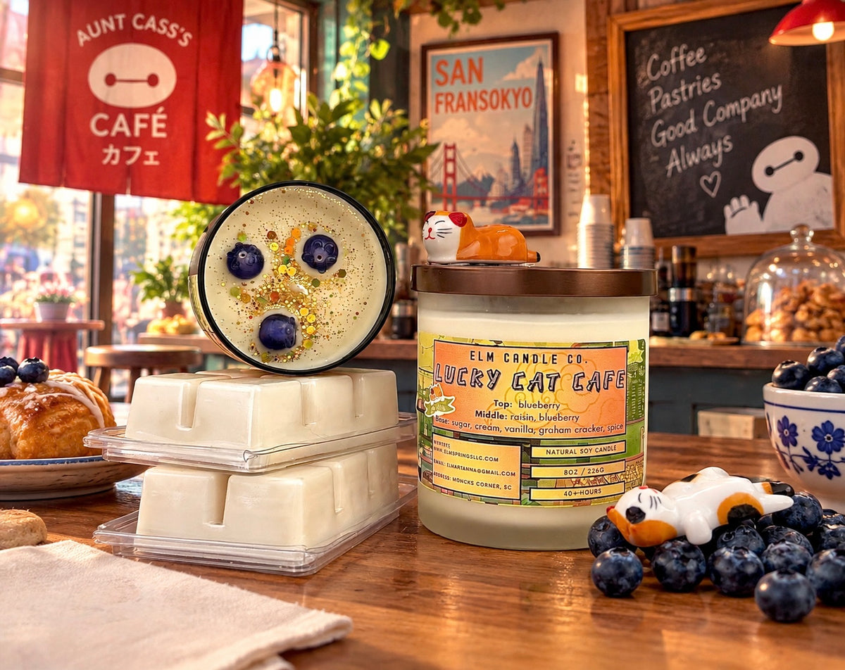 Lucky Cat Cafe Soy Candle