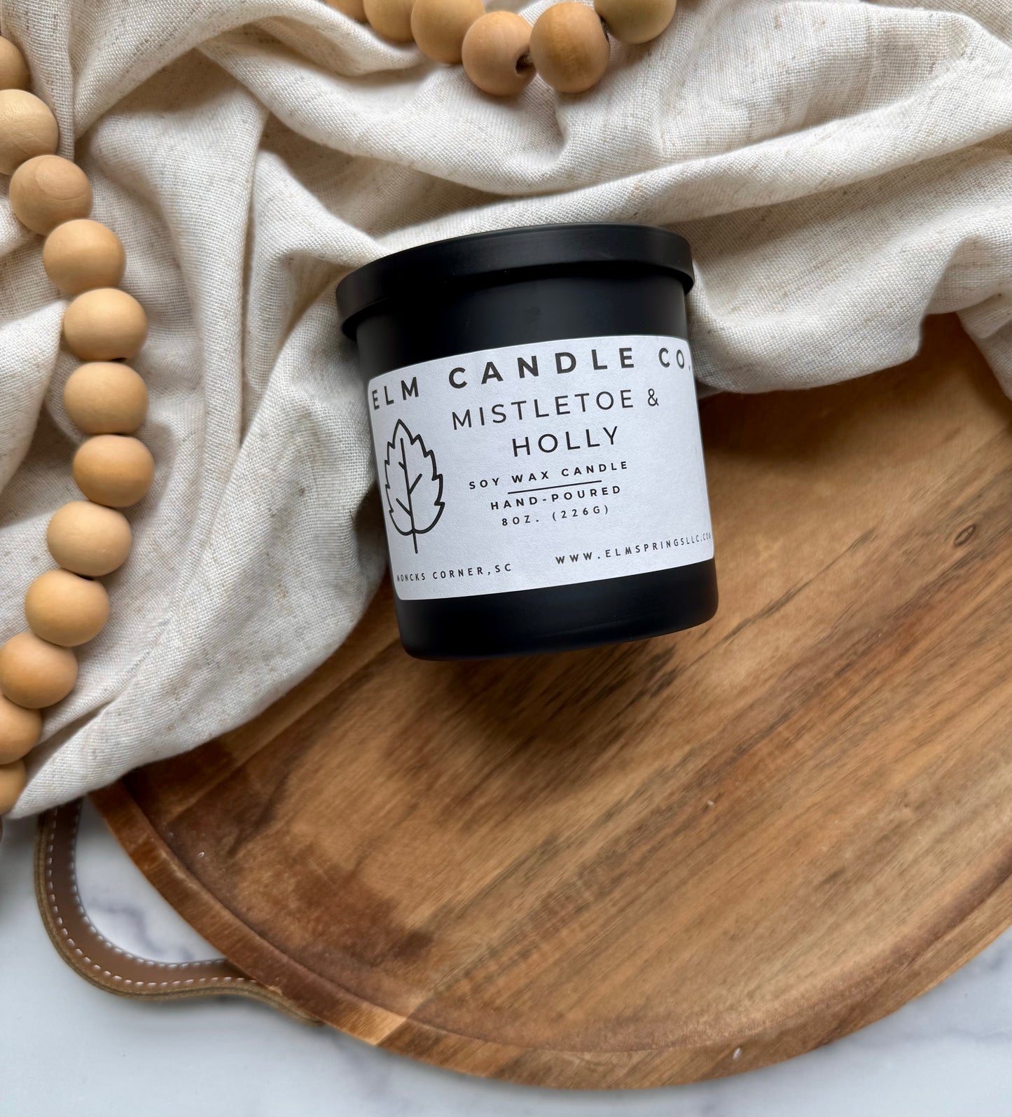Mistletoe & Holly Soy Wax Candle