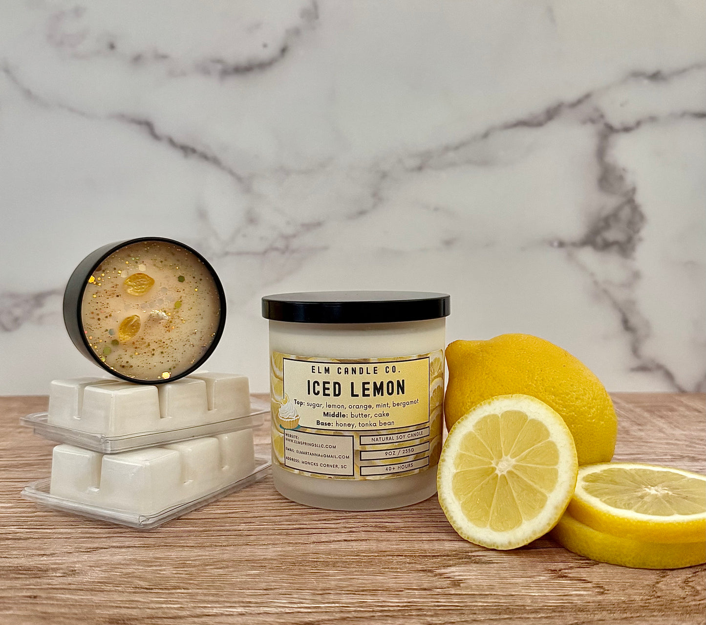 Iced Lemon Soy Wax Candle