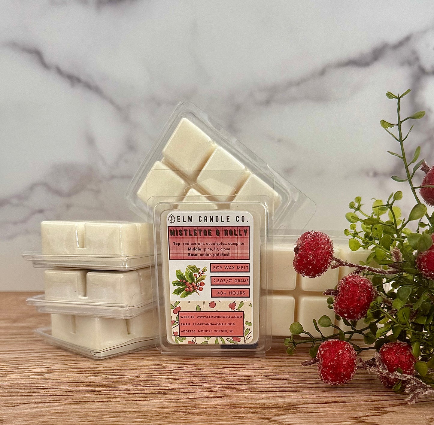 Mistletoe & Holly Soy Wax Candle