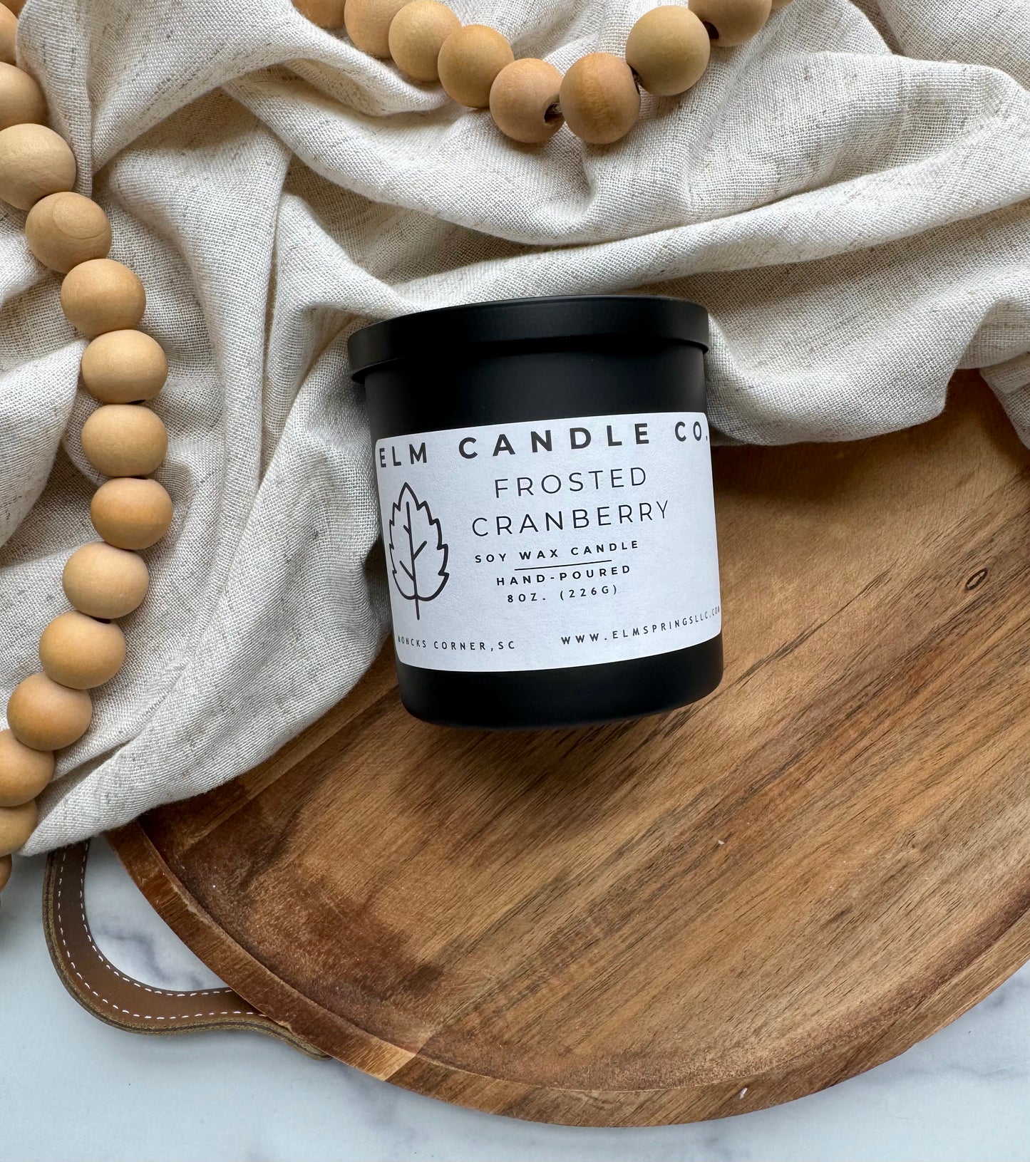 Frosted Cranberry Soy Wax Candle