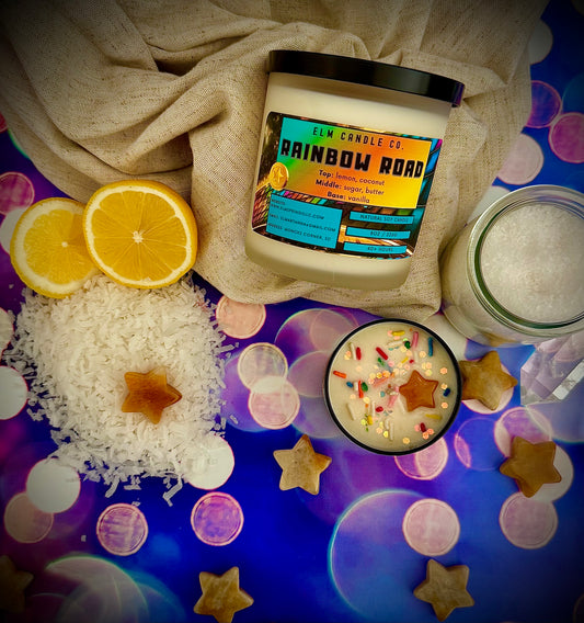 Rainbow Road Soy Wax Candle