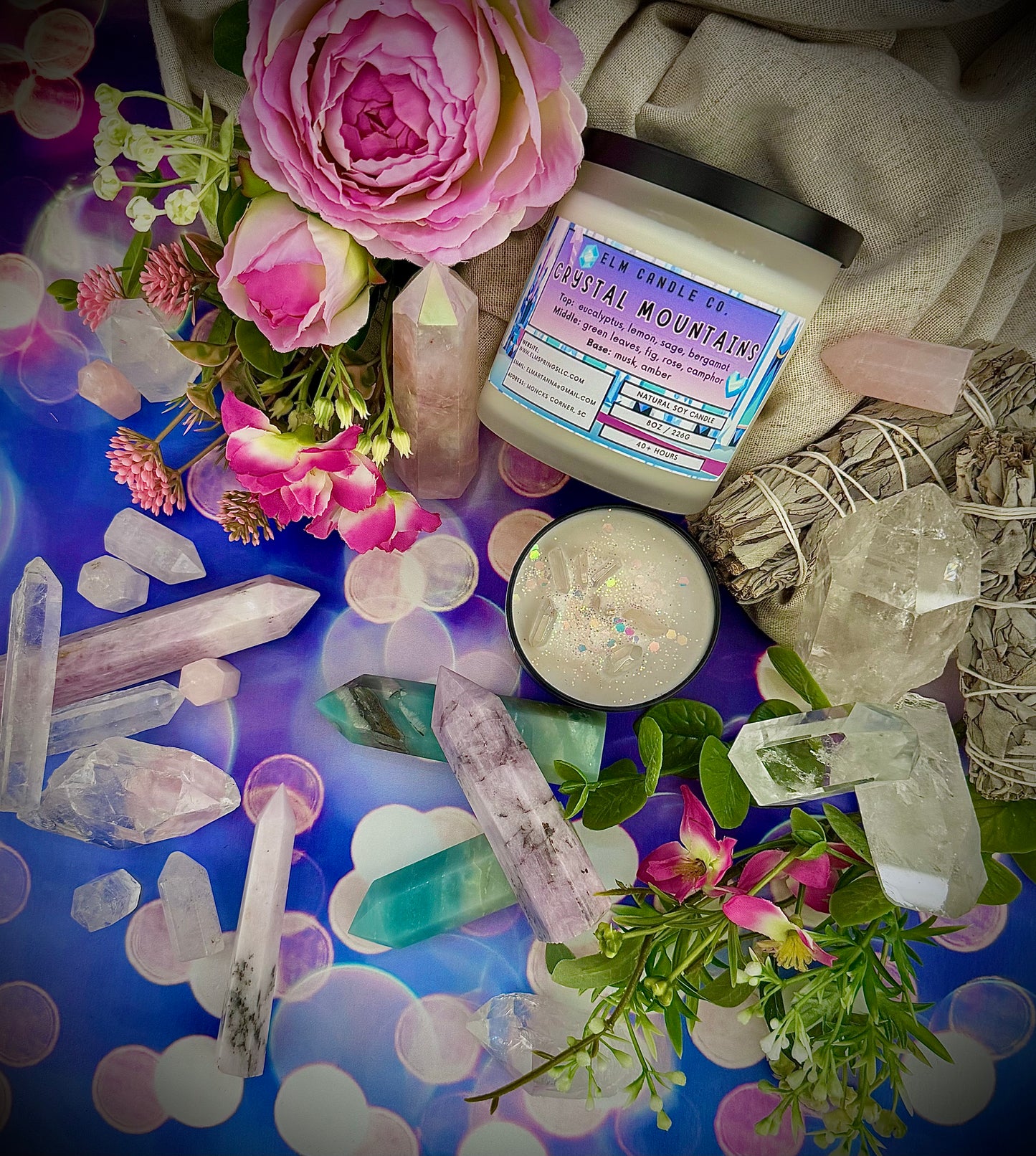 Crystal Mountains Soy Wax Candle