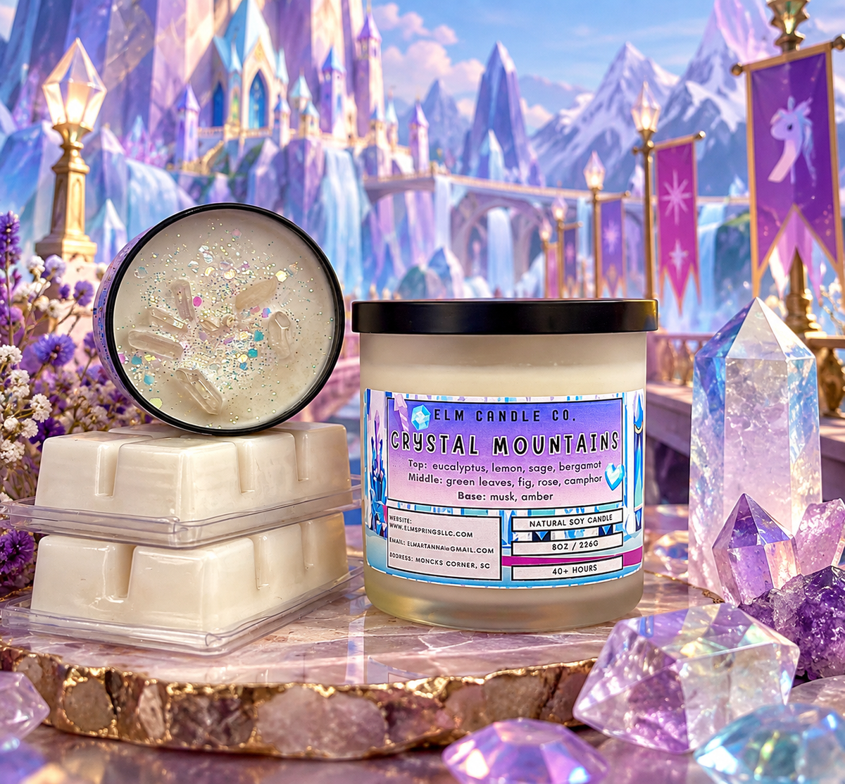 Crystal Mountains Soy Candle